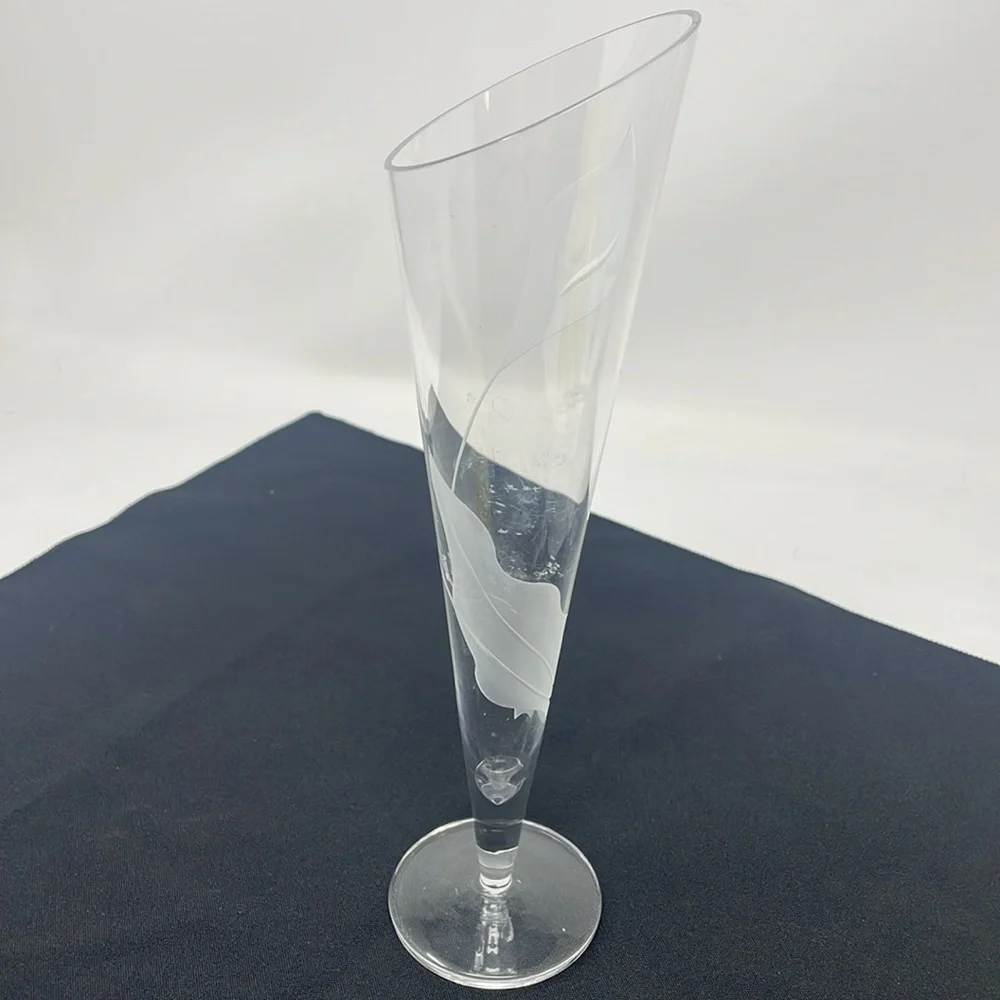 MIKASA Etched Crystal Vase 